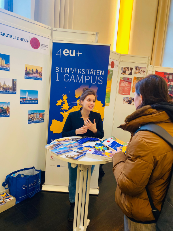 The 4EU+ Local Office of Heidelberg University took part in the information fair at the New University building on 14 October 2024.